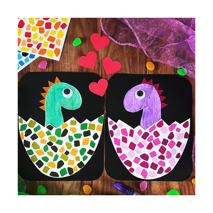 Gommettes - Mosaïques - Couleurs vives - Repositionnable - Cléopâtre
