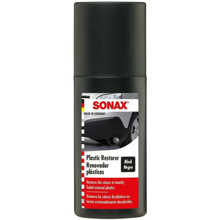 Soin - Rénovateur pour plastique - Noir  - Voiture - Pare-chocs - SONAX