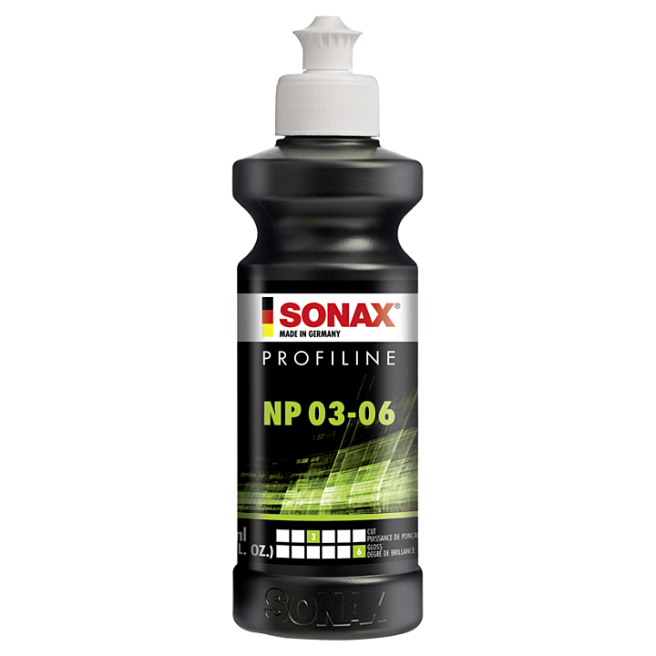 Polish - SONAX - Profiline NP 03-06 - Sans silicone - Carrosserie - Flacon 250ml