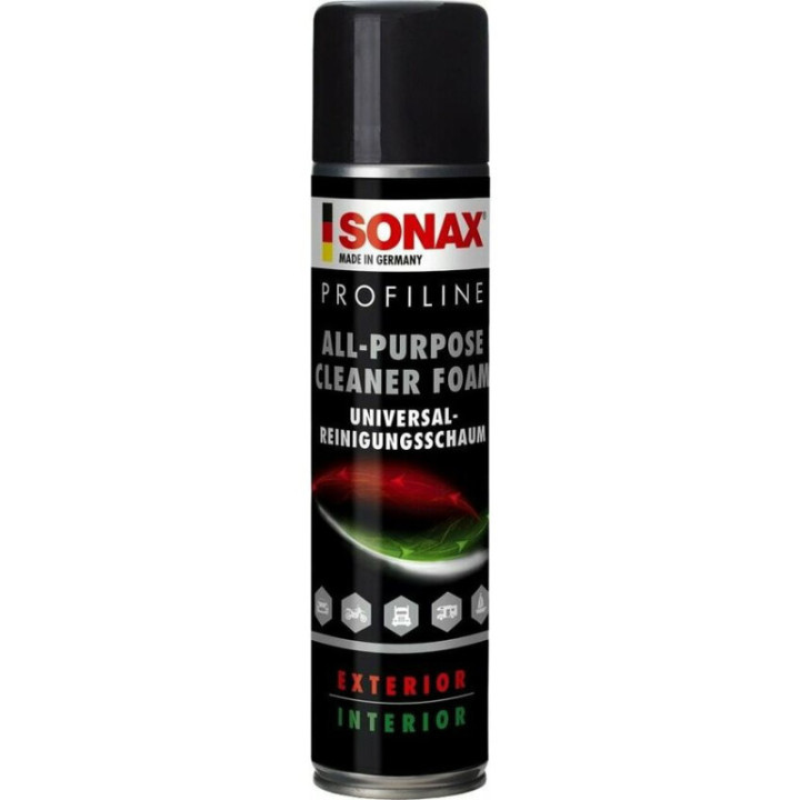 Mousse nettoyante - Multi usages - Tous supports - Intérieur - Extérieur - SONAX - Profiline