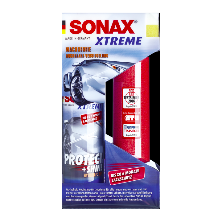Vitrifiant - Brillant - Sans cire - Coffret accessoires - SONAX - Xtreme - Protect + Brillance