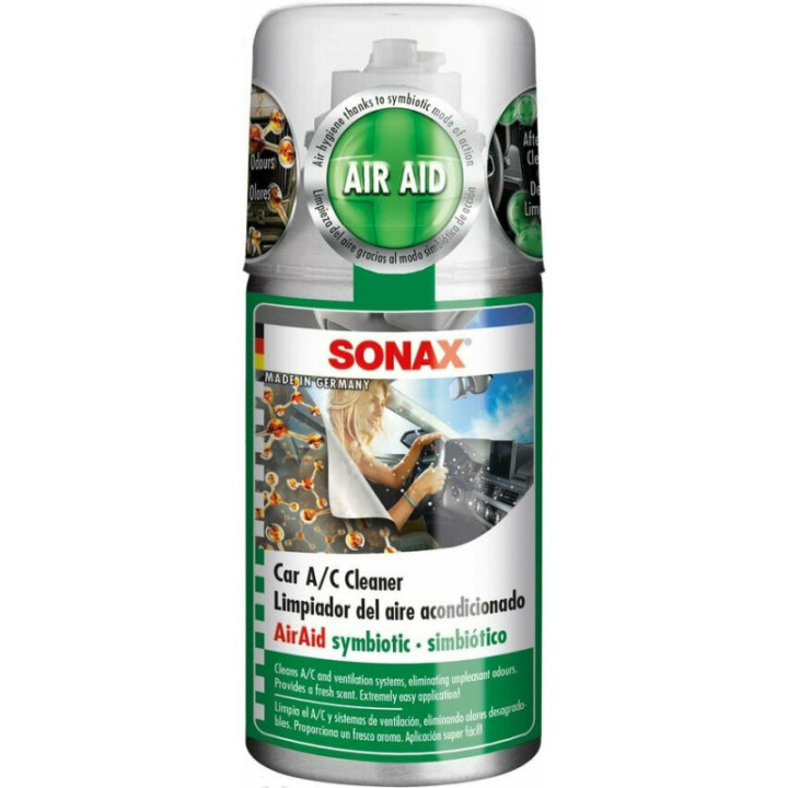 Nettoyant pour climatisation - Voiture - Parfum frais - SONAX - Spray de 100ml