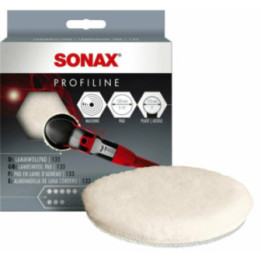 Pad pour polisseuse - Carrosserie - Laine de mouton - 133mm diamètre - SONAX