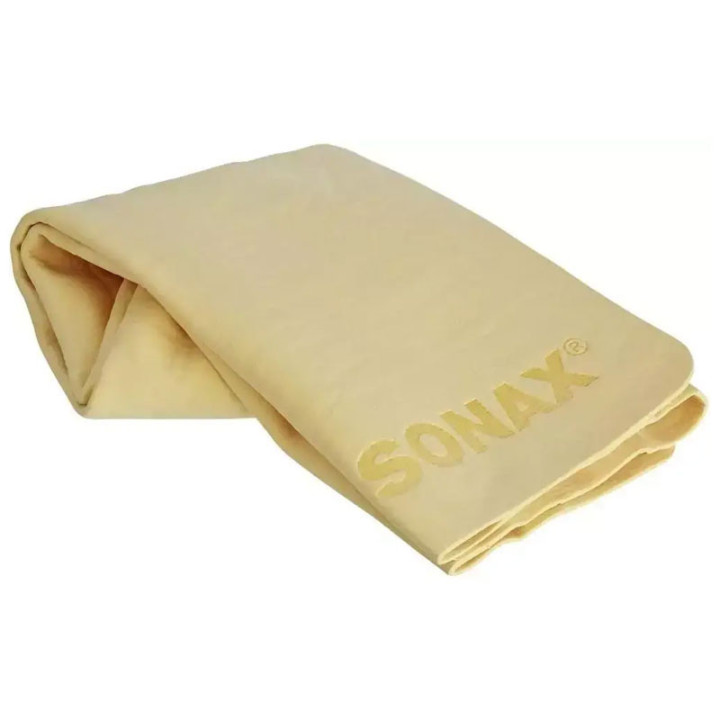 Chiffon - Peau de chamois - Synthétique - Entretien automobile - 43x32cm -SONAX