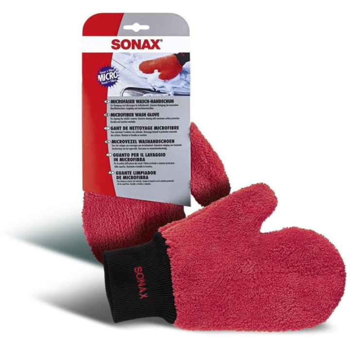 Gant de nettoyage - Microfibre - Carrosserie de voiture - SONAX