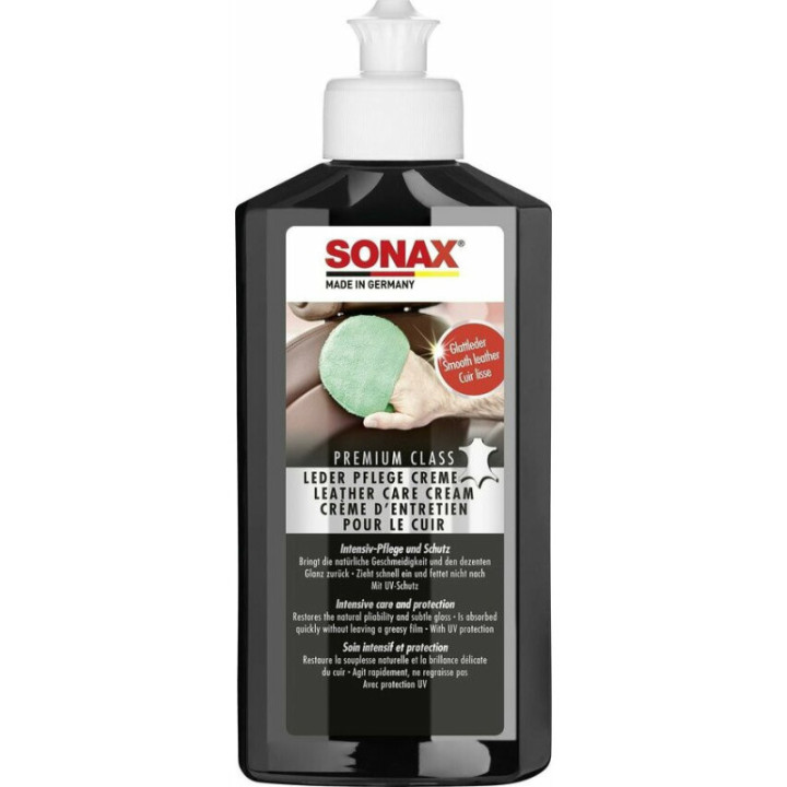 Crème d'entretien - Cuir - Sièges de voiture - SONAX - Flacon de 250ml