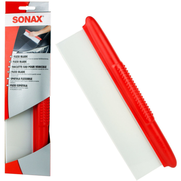 Raclette à eau - Voiture - Carrosserie - Silicone flexible - SONAX