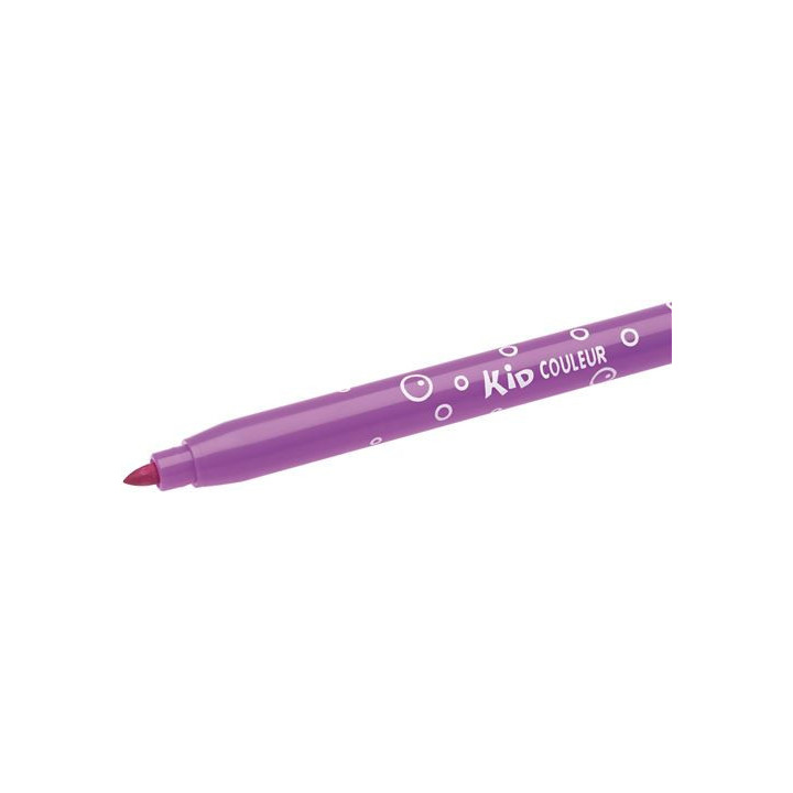 Feutres de coloriage - Enfant - Pointe moyenne - 18 couleurs dont 3 fluo - BIC Kids