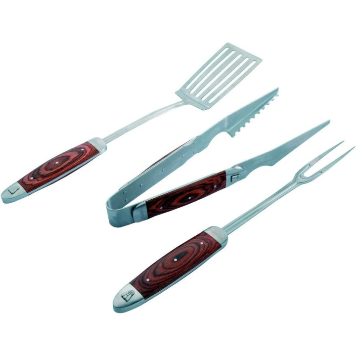 Ustensiles pour barbecue - Couteau - Pique à viande - Spatule - Tablier - Laguiole