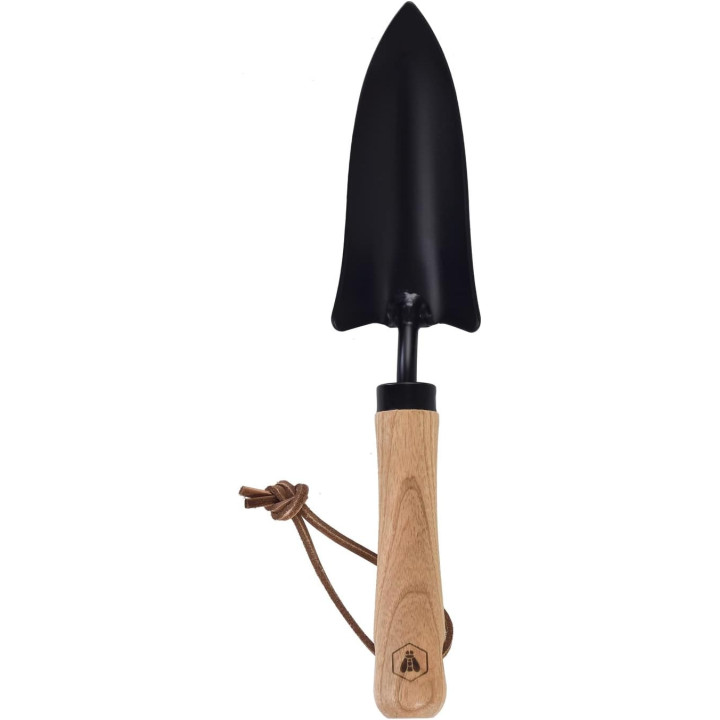 Outils de jardinage - Transplantoir - Lame acier noir - Manche en bois - Laguiole