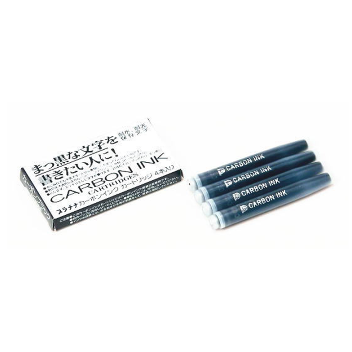 Cartouches - Encre Noire Carbone - Recharge - Etui de 4 - Calligraphie - Platinum