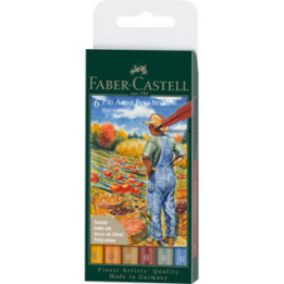 Feutres - Faber-Castell - Pitt Artist Pen - Harvest - Etui de 6 feutres