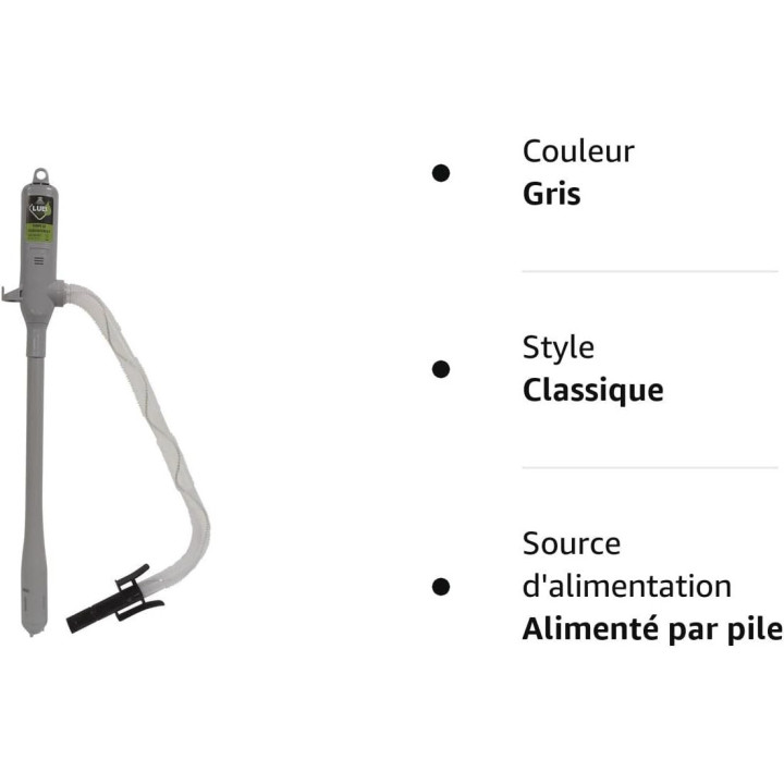 Pompe de transvasement - Electrique - Avec piles - 9L/min - Canne de 385mm