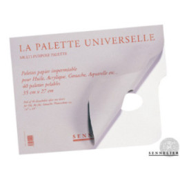 Palette jetable - Huile - Acrylique - Aquarelle - Gouache - Sennelier - 35x27cm