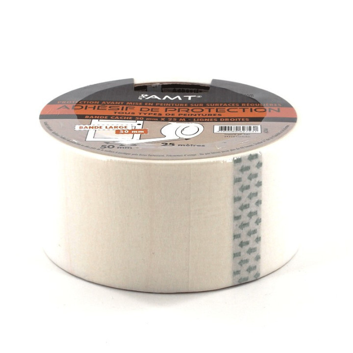 Adhésif De Masquage 25 M X 50 Mm Bandes Larges - Amt Ad04