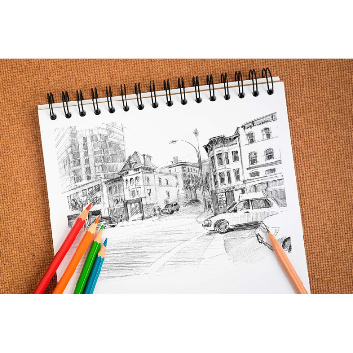 Bloc - Dessin - Croquis - A5 - Avec spirale - 100 feuilles - Sketch - Clairefontaine