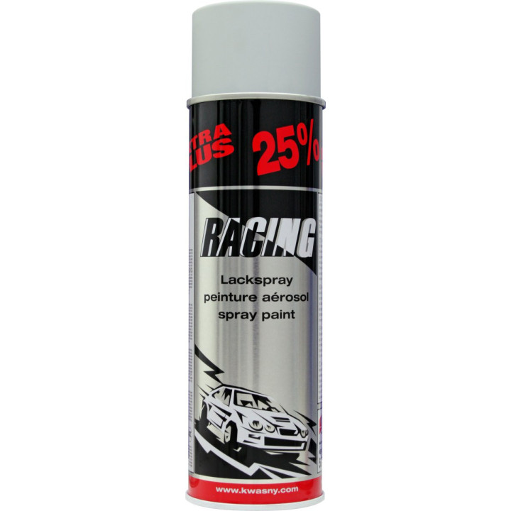 Bombe de peinture - Primaire d'accroche - Apprêt - Carrosserie voiture - Racing - Gris - 500ml