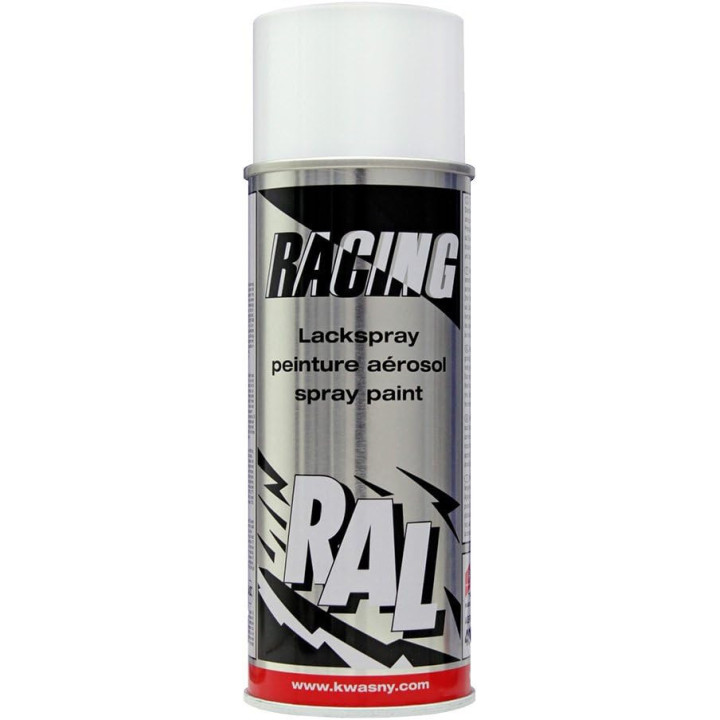 Bombe de peinture carrosserie voiture Racing RAL9010 blanc pur 400ml