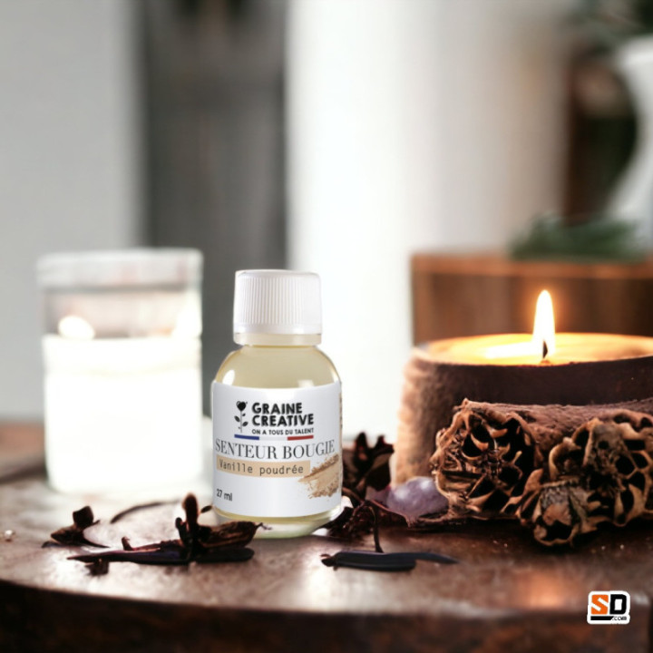 Parfum - Pour bougie à faire soi même - Senteur vanille poudrée - 27ml
