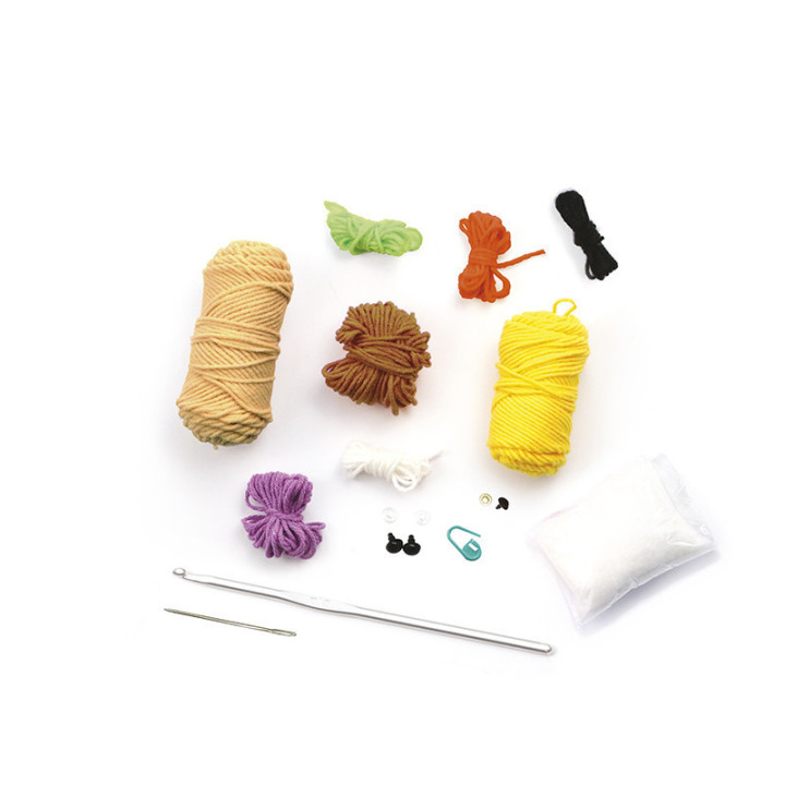 Kit créatif - Crée un amigurumi en crochet - Castor - Accessoires inclus