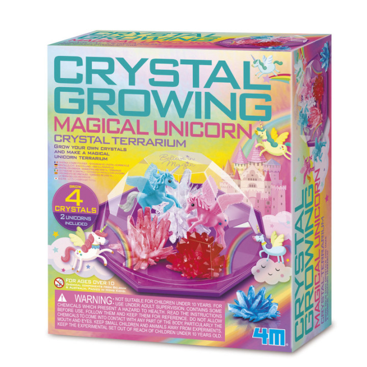 Jeu créatif - Crée un terrarium avec cristaux et licornes - Pour enfant dès 10 ans