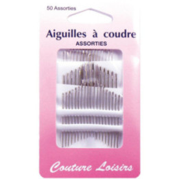Aiguilles à coudre - Assortiment de tailles - Etui de 50 aiguilles