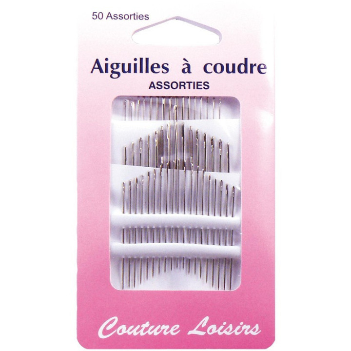 Aiguilles à coudre - Assortiment de tailles - Etui de 50 aiguilles