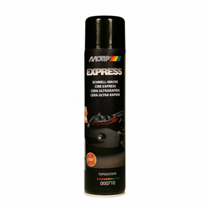Cire - Carrosserie - Pièces plastiques - Chrome - Voiture - MoTip - 600ml