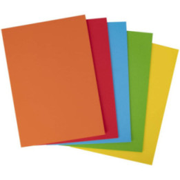 Carton de couleur assortis foncé A4 170 g 50 feuilles - Apli