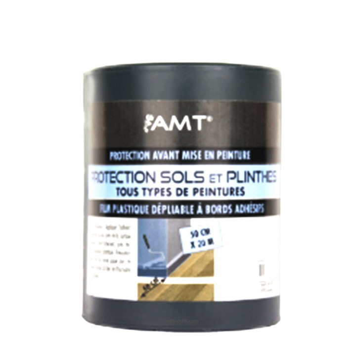 Film Plastique De Protection A Bords Adhesifs Sols - Plinthes Amt Ro29