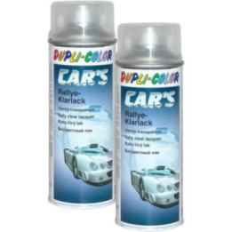 2 bombes de vernis pour voiture - Transparent brillant - Car's Duplicolor - 400 ml
