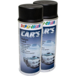 2 bombes peinture rallye noir mat - 400 ml - Dupli-Color