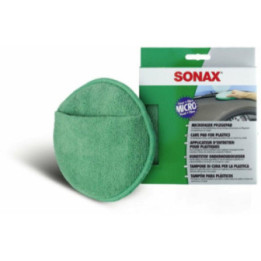 Eponge - Microfibre - Pour nettoyer les plastiques - Intérieur - Auto - SONAX