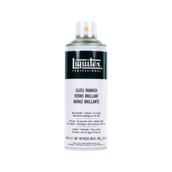Vernis - Brillant - Transparent - Acrylique - Tous supports - Liquitex - 400ml