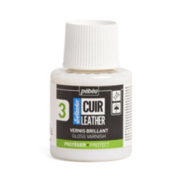 Vernis brillant - Pour cuir et simili - Setacolor Cuir - Pébéo - 110ml
