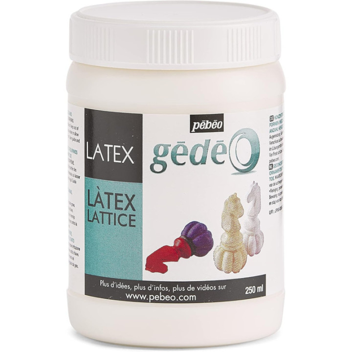 Latex naturel - Pour moulage et coulage - Gédéo - Pébéo - Pot de 250ml