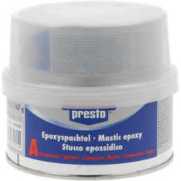 Mastic à base d'époxy - Fin - Sans solvant - Résiste à l'eau - Pot 500g - Presto