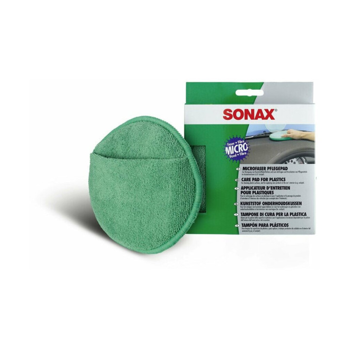 2 éponges - Microfibre - Pour nettoyer les plastiques - Intérieur - Auto - SONAX