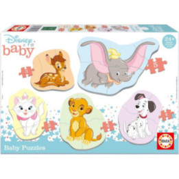 Puzzle - Disney - Enfant - Dès 24 mois - 5 modèles - 3 à 5 pièces - Educa