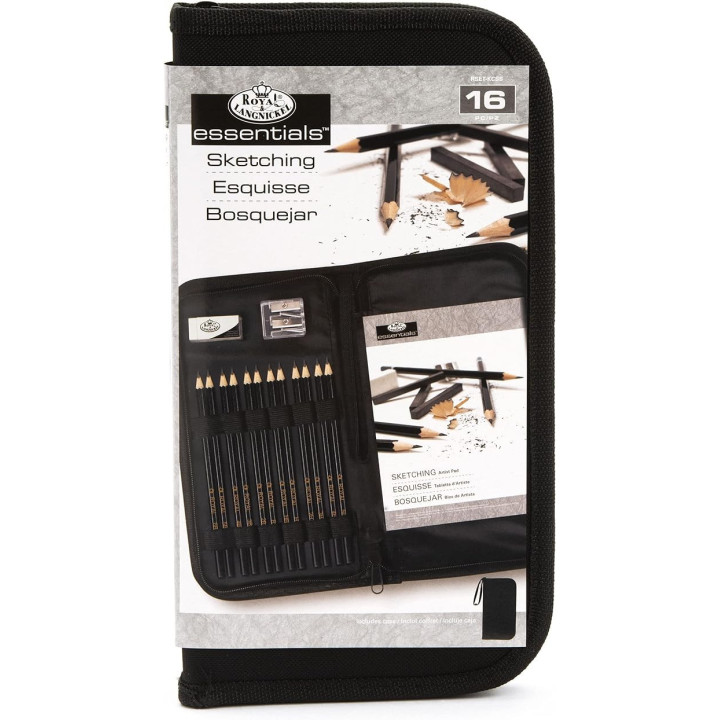 Pochette - 12 crayons graphite - Dessin et esquisse - Accessoires - Royal & Langnickel