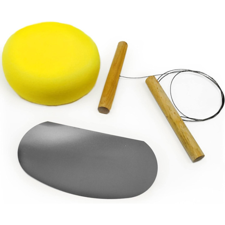 Kit - Accessoires pour poterie et sculpture - 8 pièces - Manche en bois
