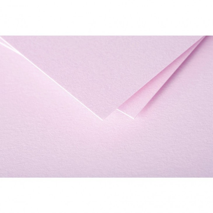 Enveloppes - Carré - 140x140mm - Pollen - Rose dragée - 20 unités - Clairefontaine