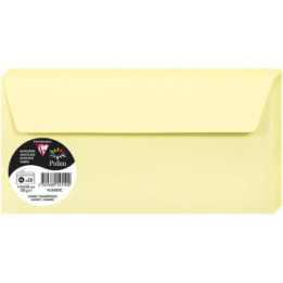 Enveloppes - Format DL - 110x220mm - Canari - 20 unités - Clairefontaine