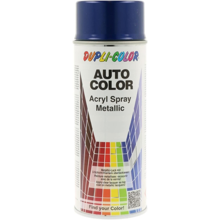 Bombe de peinture acrylique métallisée - Bleu - 20-0800 - Duplicolor - 400 ml