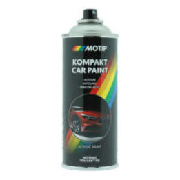 Bombe de peinture - Acrylique - Gris métallisé - 51060 - Brillant - Motip - Kompakt Car Paint