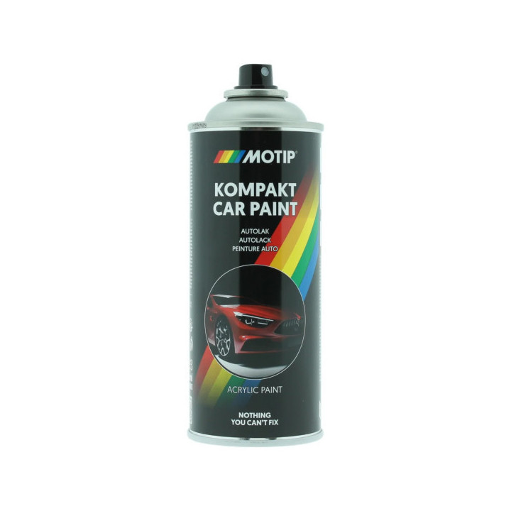 Bombe de peinture - Acrylique - Gris métallisé - 51060 - Brillant - Motip - Kompakt Car Paint