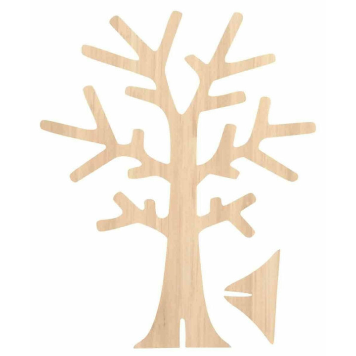 Arbre - Bois - A décorer - Décoration - 22 x 18 cm