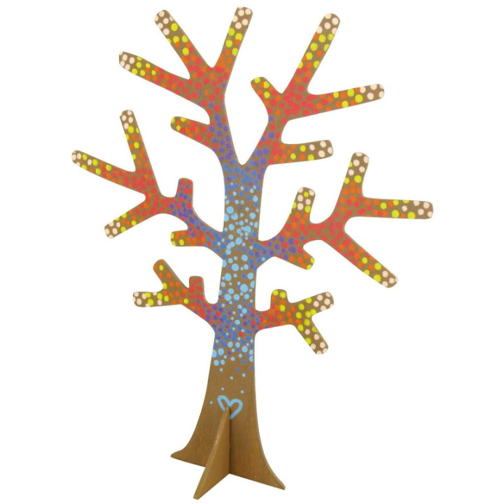 Arbre - Bois - A décorer - Décoration - 22 x 18 cm