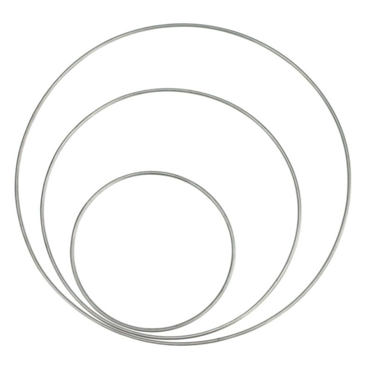 Cercles - Anneaux - Pour faire des attrapes-rêves - 3 tailles - Métal