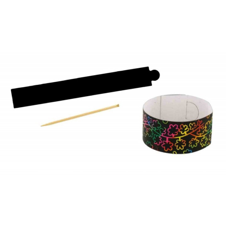 4 Bracelets A Gratter + 1 Grattoir - Ctop